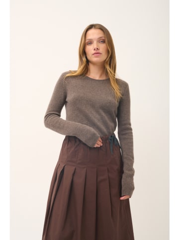 Just Cashmere Kaschmir-Pullover "Joyce" in Taupe