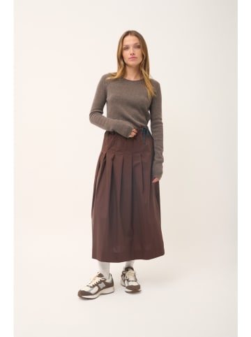 Just Cashmere Kaszmirowy sweter "Joyce" w kolorze szarobrązowym