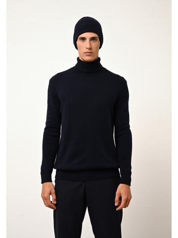 Just Cashmere Kaschmir-Rollkragenpullover "Sacha" in Dunkelblau