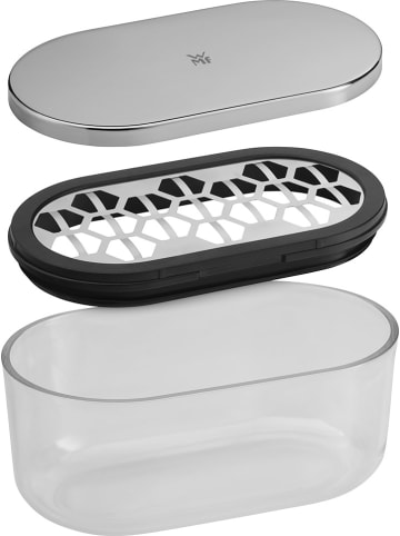 WMF Käsereibe in Schwarz/ Silber - (B)15 x (H)7 x (T)8,5 cm