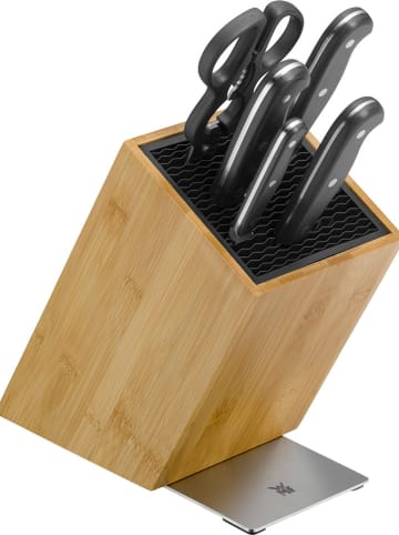 WMF 8tlg. Messerblock-Set ''Asia'' in Hellbraun/ Schwarz