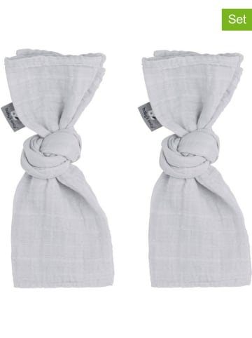 Baby's Only 2er-Set: Wickeltücher in Grau - (L)65 x (B)65 cm