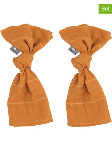 Baby's Only 2er-Set: Wickeltücher in Orange - (L)65 x (B)65 cm