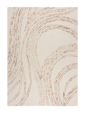 Flair Rugs Woll-Teppich in Creme/ Orange