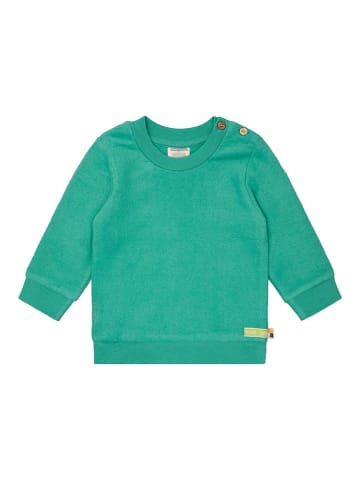 loud + proud Fleece-Sweatshirt in Grün