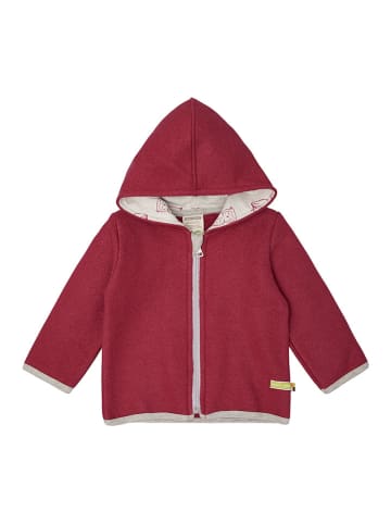 loud + proud Woll-Fleecejacke in Rot