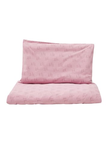 loud + proud 2tlg. Bettwäsche-Set in Rosa - (L)100 cm - (H)135 cm