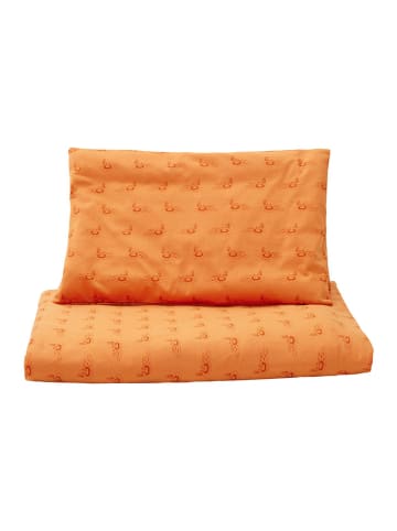loud + proud 2tlg. Bettwäsche-Set in Orange - (L)100 cm - (H)135 cm
