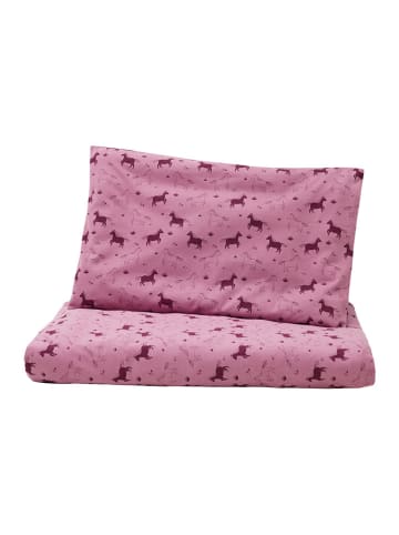 loud + proud 2tlg. Bettwäsche-Set in Rosa - (L)100 cm - (H)135 cm