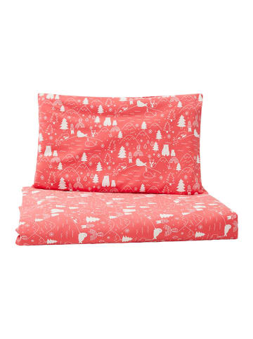 loud + proud 2tlg. Bettwäsche-Set in Pink - (L)100 cm - (H)135 cm