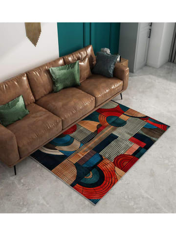 Mioli Laagpolig tapijt meerkleurig