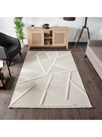 Mioli Hochflor-Teppich "Bukle" in Creme