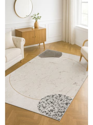 Mioli Kurzflor-Teppich in Creme