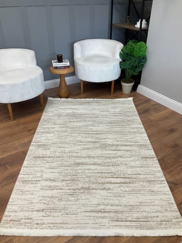Mioli Laagpolig tapijt "Vals" crème/ beige