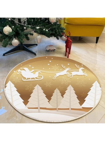 Mioli Kurzflor-Teppich in Gold