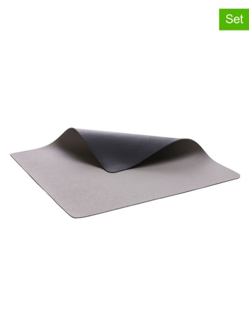 Bitz 4-delige set: placemats grijs