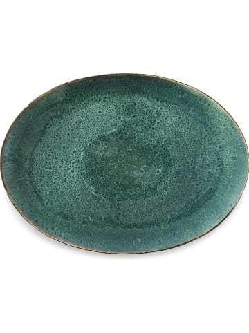 Bitz Servierplatte in Grün/ Schwarz - (B)45 x (T)34 cm