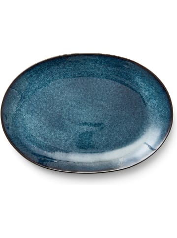 Bitz Servierplatte in Dunkelblau/ Schwarz - (B)36 x (T)25 cm