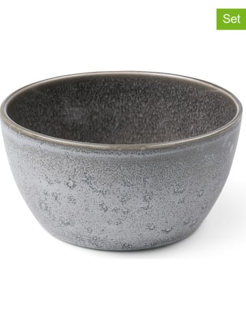 Bitz 4er-Set: Müslischalen in Grau - Ø 14 cm