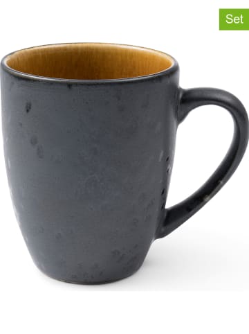 Bitz Kubki (4 szt.) w kolorze czerwono-pomarańczowo-czarnym - 300 ml