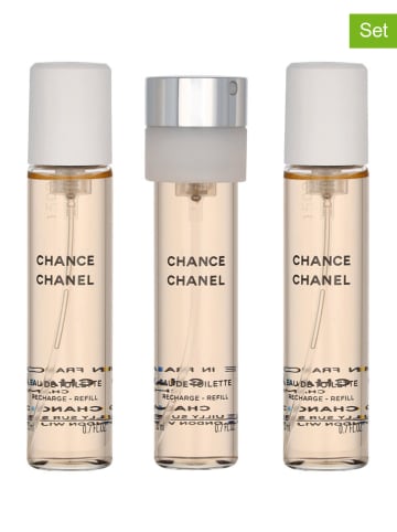 Chanel 3-delige set: "Chance" - 3 x eau de toilette, elk 20 ml