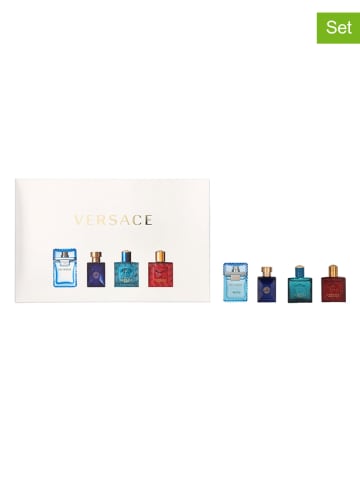Versace 4-delige set: "Versace Miniatures" - 3 x EdT en 1 x EdP, elk 5 ml