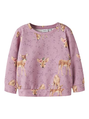 name it Sweatshirt "Pobambi" in Beige/ Rosa