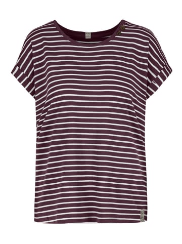 Sublevel 2er-Set: Shirts in Aubergine/ Weiß