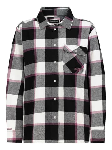 Sublevel Hemd in Schwarz/ Weiß/ Pink