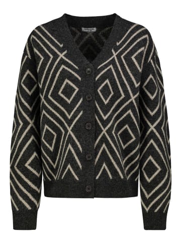 Sublevel Cardigan in Schwarz/ Weiß