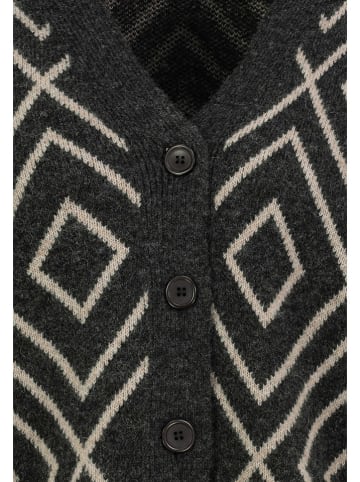 Sublevel Cardigan in Schwarz/ Weiß