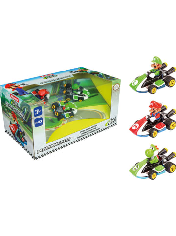 Carrera Samochody (3 szt.) "Pull&Speed Mario Kart(TM)" w kolorze zielono-czerwonym - 3+