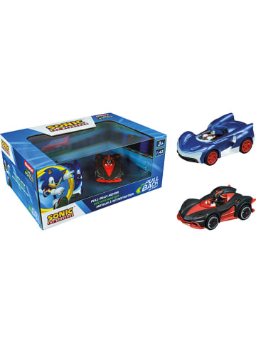 Carrera 2er-Set: Autos "Pull&Speed Sonic the Hedgehog" in Rot/ Dunkelblau - ab 3 Jahren