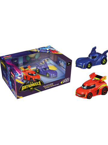 Carrera Samochody (2 szt.) "Pull&Speed Batwheels" w kolorze granatowym i czerwonym - 3+