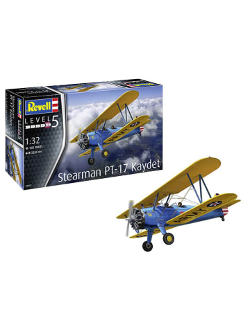 Revell Model "Stearman PT-17 Kaydet" w kolorze niebiesko-żółtym do złożenia - 13+
