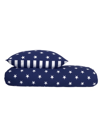 Schiesser Fijnbiber beddengoedset donkerblauw