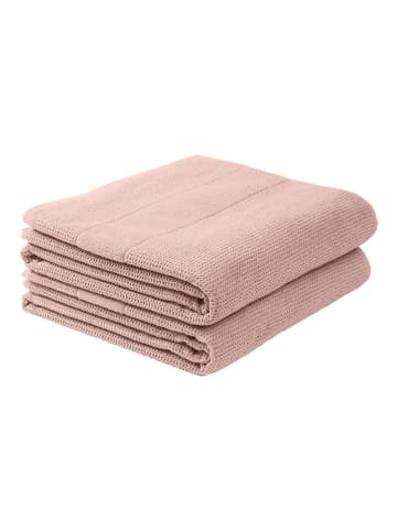 Schiesser 2er-Set: Duschtücher "Turin" in Rosa