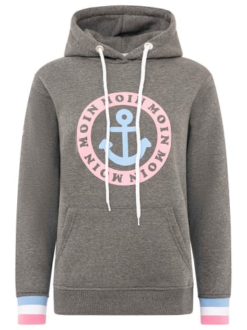 Zwillingsherz Hoodie "Bailey" in Grau
