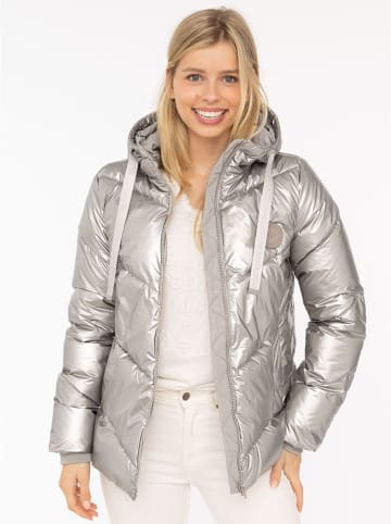 Zwillingsherz Steppjacke in Silber