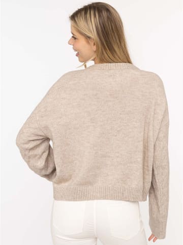 Zwillingsherz Pullover in Beige