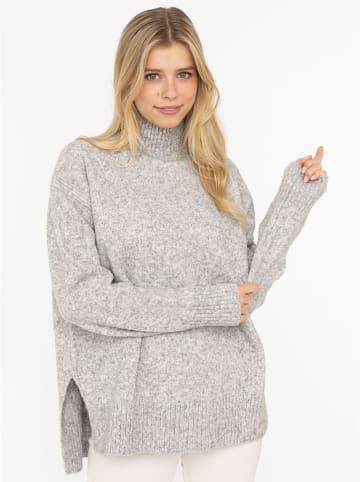 Zwillingsherz Pullover in Grau