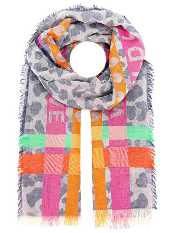 Zwillingsherz Schal in Bunt - (L)180 x (B)60 cm