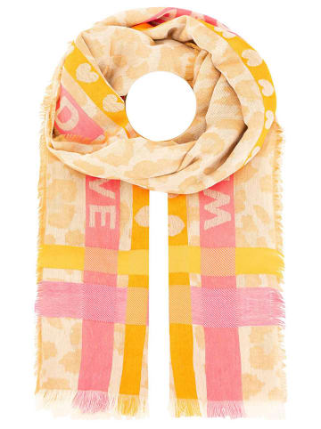 Zwillingsherz Schal in Bunt