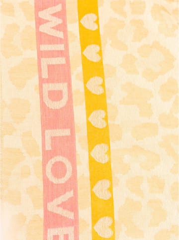 Zwillingsherz Schal "Leo Stripe" in Beige - (L)180 x (B)100 cm