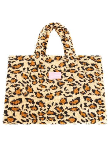 Zwillingsherz Shopper in Hellbraun - (L)39 x (B)30 cm