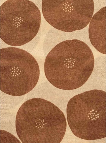 Zwillingsherz Schal in Hellbraun/ Beige