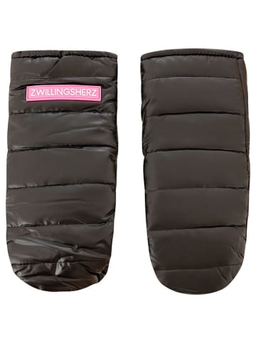 Zwillingsherz Wanten zwart