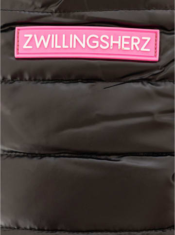 Zwillingsherz Fäustlinge in Braun