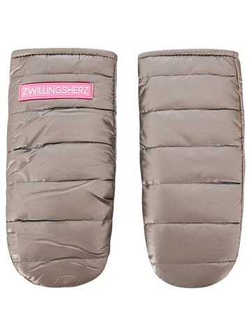 Zwillingsherz Wanten grijs