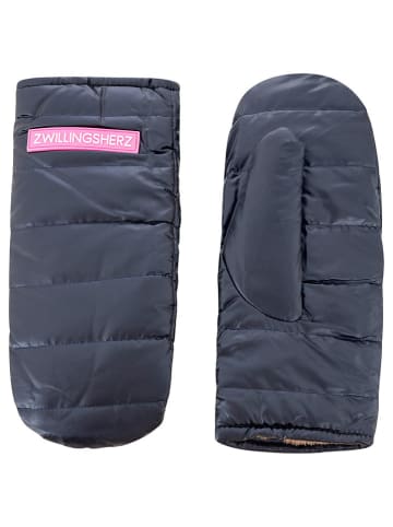 Zwillingsherz Wanten donkerblauw